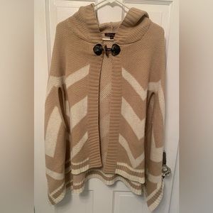 Baciano Open Front Women’s Hooded Sweater, Size S